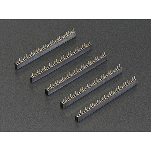 2mm Pitch 25-Pin Female Socket Headers - Pack of 5 von Adafruit