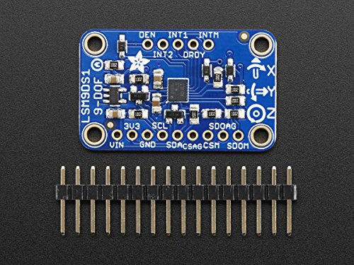 Adafruit LSM9DS1 3-Achsen-Accelerometer, Gyroskop und -Magnetometer + Temperatursensor, 9-DOF, I2C, SPI (3387) von Adafruit