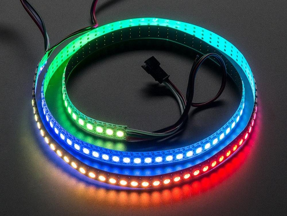Adafruit Adafruit NeoPixel Digital RGB LED Steifen 144 LED, weiß, 1m Smarter LED-Lichtstreifen von Adafruit