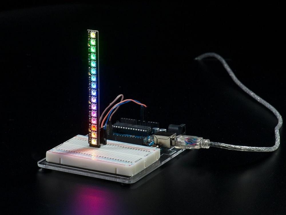 Adafruit Adafruit NeoPixel Stick - 8 x 5050 RGB LED mit integrierten Treibern Smarter LED-Lichtstreifen Adafruit Adafruit NeoPixel Stick - 8 x 5050 RGB LED mit integrierten Treibern Smarter LED-Lichtstreifen von Adafruit