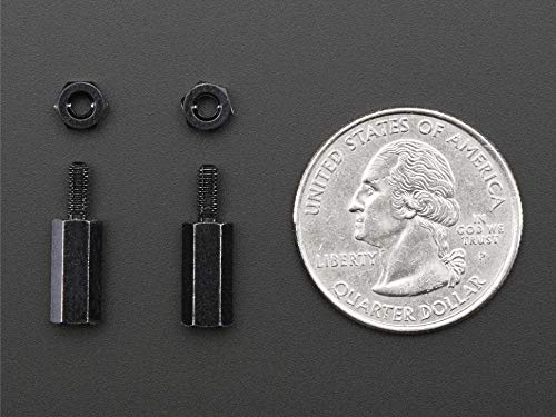 Adafruit Brass M2.5 Standoffs for Pi HATs - Black Plated - Pack of 2 [ADA2336] von Adafruit