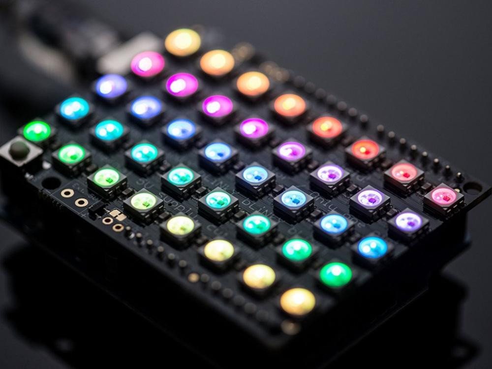 Adafruit LED Panel Adafruit NeoPixel Shield für Arduino - 40 RGB LED Pixel Matrix von Adafruit