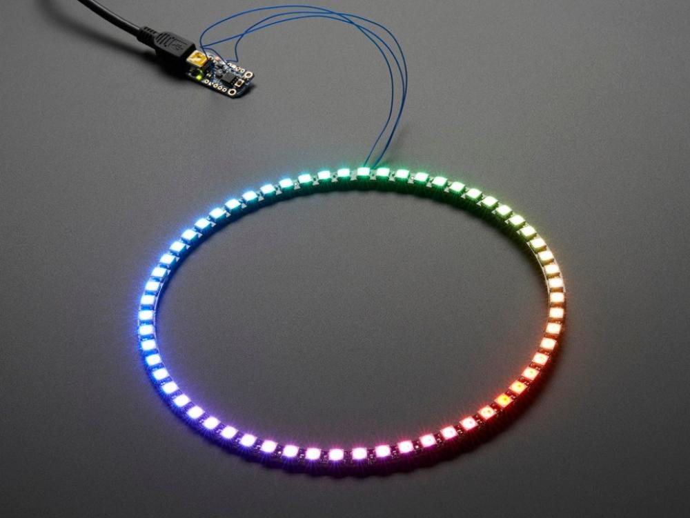 Adafruit LED-Streifen Adafruit NeoPixel 1/4 60 Ring - 5050 RGB LED mit integrierten Treibern von Adafruit