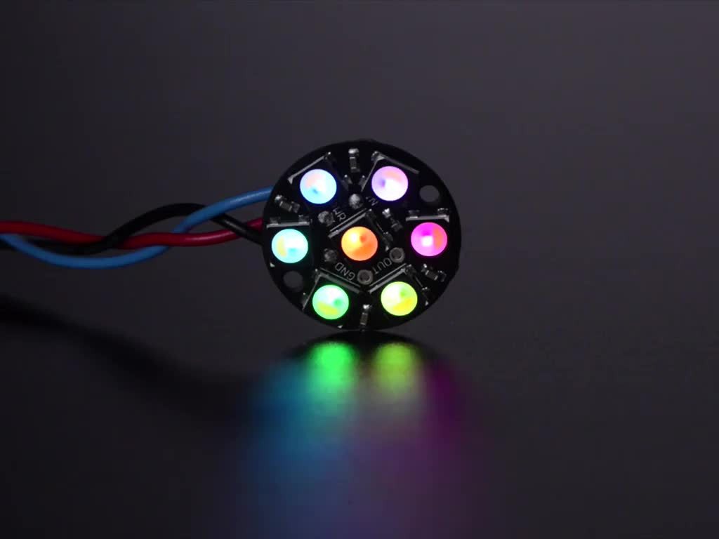 Adafruit LED-Streifen Adafruit NeoPixel Jewel - 7 x 5050 RGBW LED mit integrierten Treibern von Adafruit