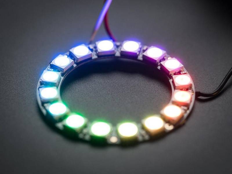 Adafruit LED-Streifen Adafruit NeoPixel Ring - 16 x 5050 RGB LED mit integrierten Treibern von Adafruit