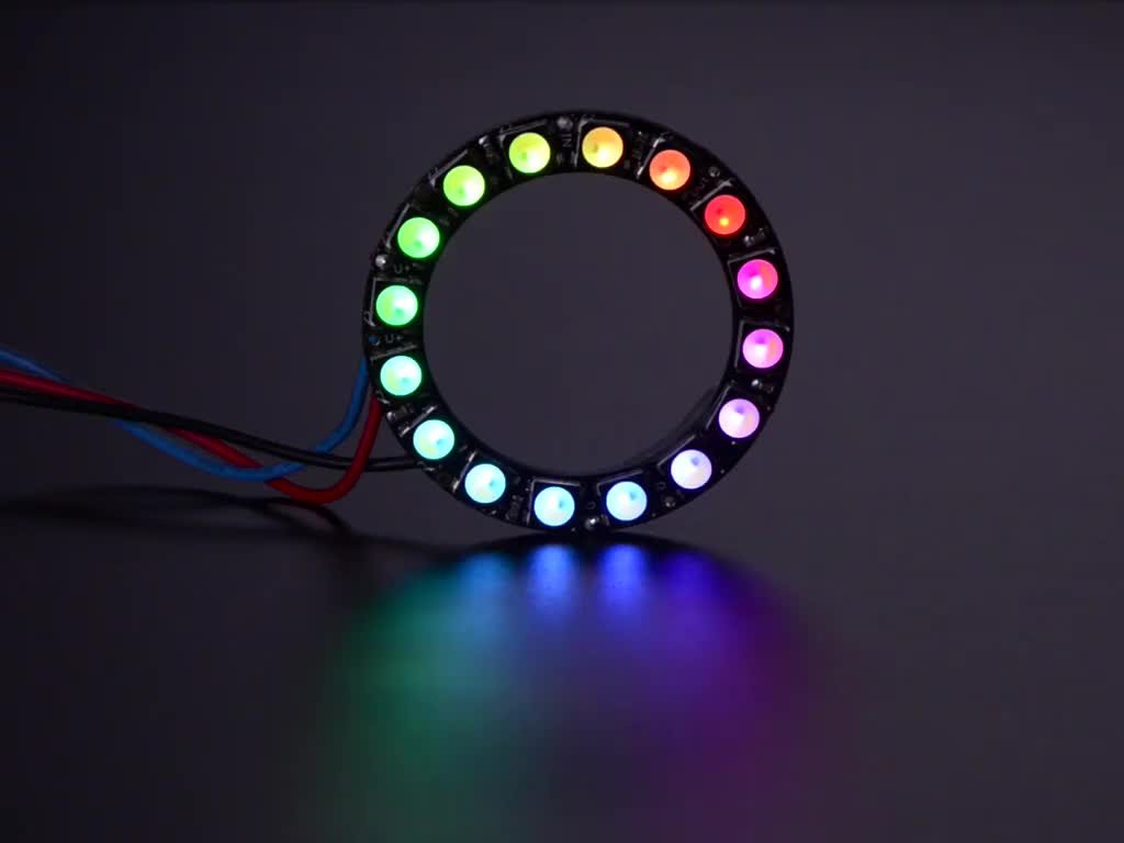 Adafruit LED-Streifen Adafruit NeoPixel Ring - 16 x 5050 RGBW LEDs mit integrierten Adafruit LED-Streifen Adafruit NeoPixel Ring - 16 x 5050 RGBW LEDs mit integrierten von Adafruit