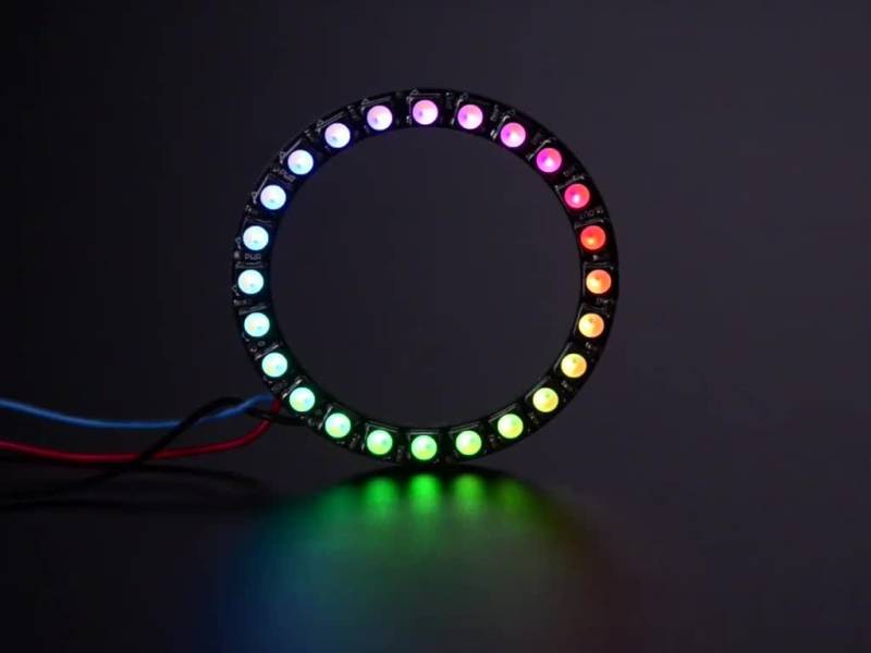 Adafruit LED-Streifen Adafruit NeoPixel Ring - 24 x 5050 RGBW LEDs mit integrierten von Adafruit
