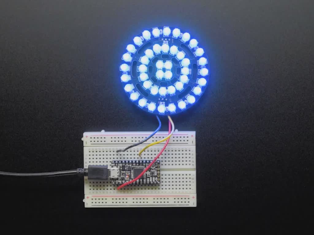 Adafruit LED-Streifen Adafruit NeoPixel Triple-Ring Board mit 44 LEDs, Durchsteckmontage von Adafruit