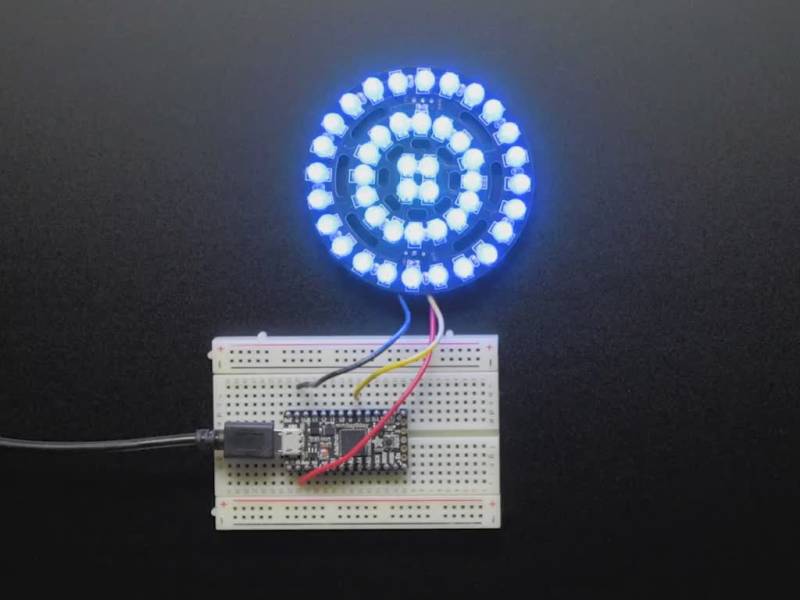 Adafruit LED-Streifen Adafruit NeoPixel Triple-Ring Board mit 44 LEDs, Durchsteckmontage von Adafruit