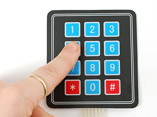 Adafruit Membran 3x4 Grid Matrix Keypad mit 7 Pin Header Strip von Adafruit
