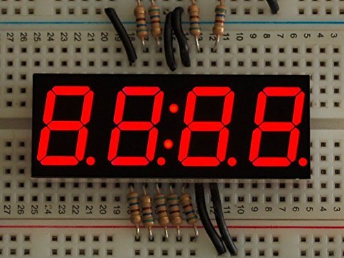 Adafruit Red 7-segment clock display - 0.56" digit height [ADA865] von Adafruit