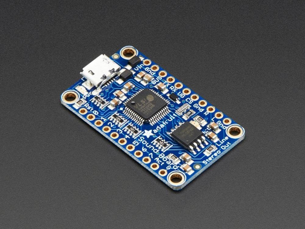 Adafruit Sensor Adafruit Audio FX Mini Sound Board - WAV/OGG Trigger, 16MB Flash Adafruit Sensor Adafruit Audio FX Mini Sound Board - WAV/OGG Trigger, 16MB Flash von Adafruit