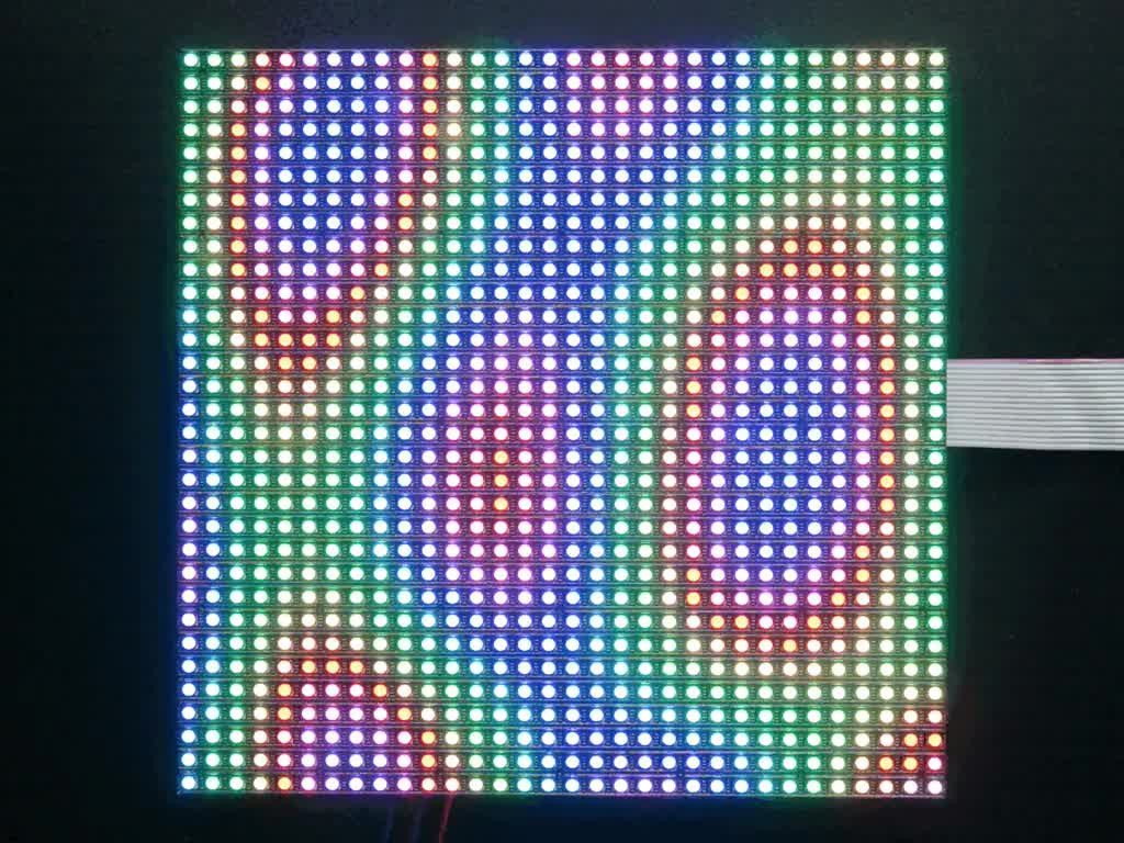 Adafruit Smarte LED-Leuchte 32x32 RGB LED Matrix Panel - 5mm Raster Adafruit Smarte LED-Leuchte 32x32 RGB LED Matrix Panel - 5mm Raster von Adafruit