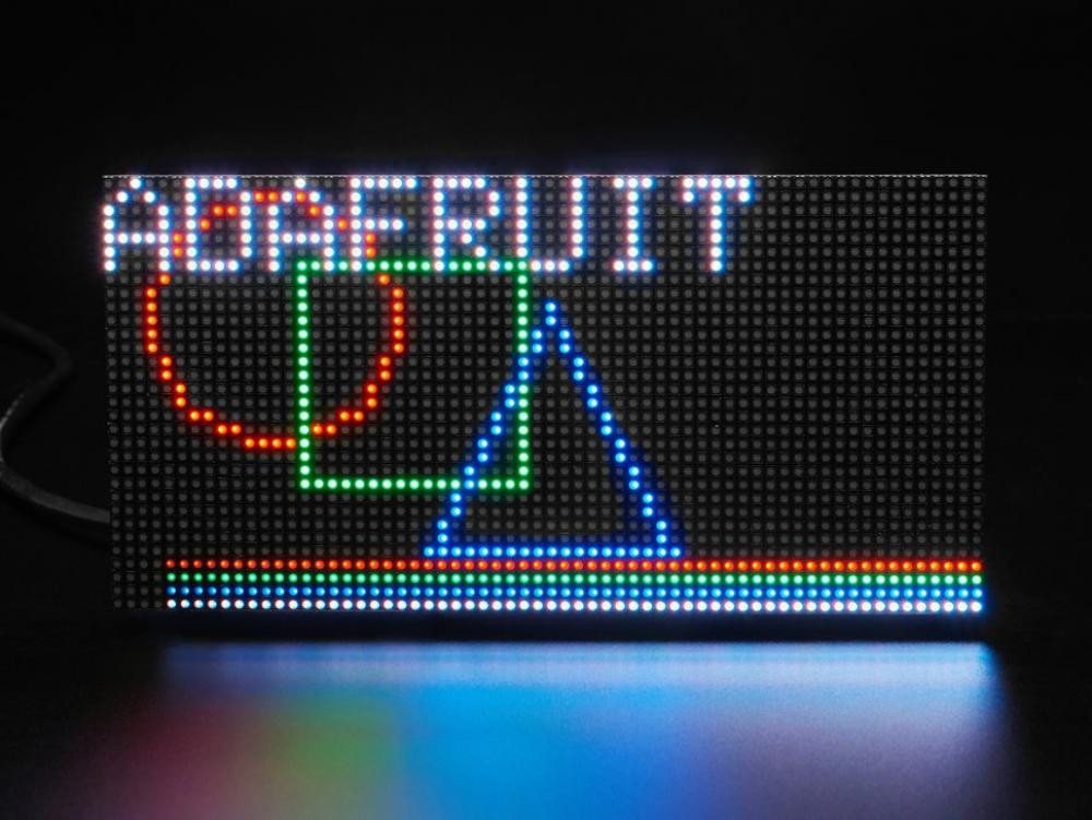 Adafruit Smarte LED-Leuchte 64x32 RGB LED Matrix - 2.5mm Raster Adafruit Smarte LED-Leuchte 64x32 RGB LED Matrix - 2.5mm Raster von Adafruit