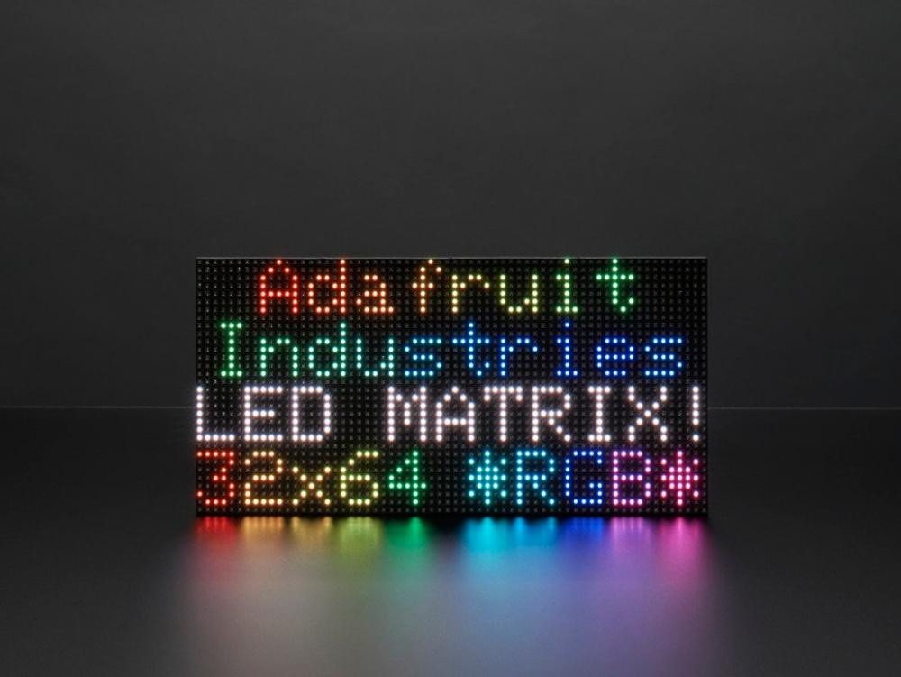 Adafruit Smarte LED-Leuchte 64x32 RGB LED Matrix - 4mm Raster Adafruit Smarte LED-Leuchte 64x32 RGB LED Matrix - 4mm Raster von Adafruit