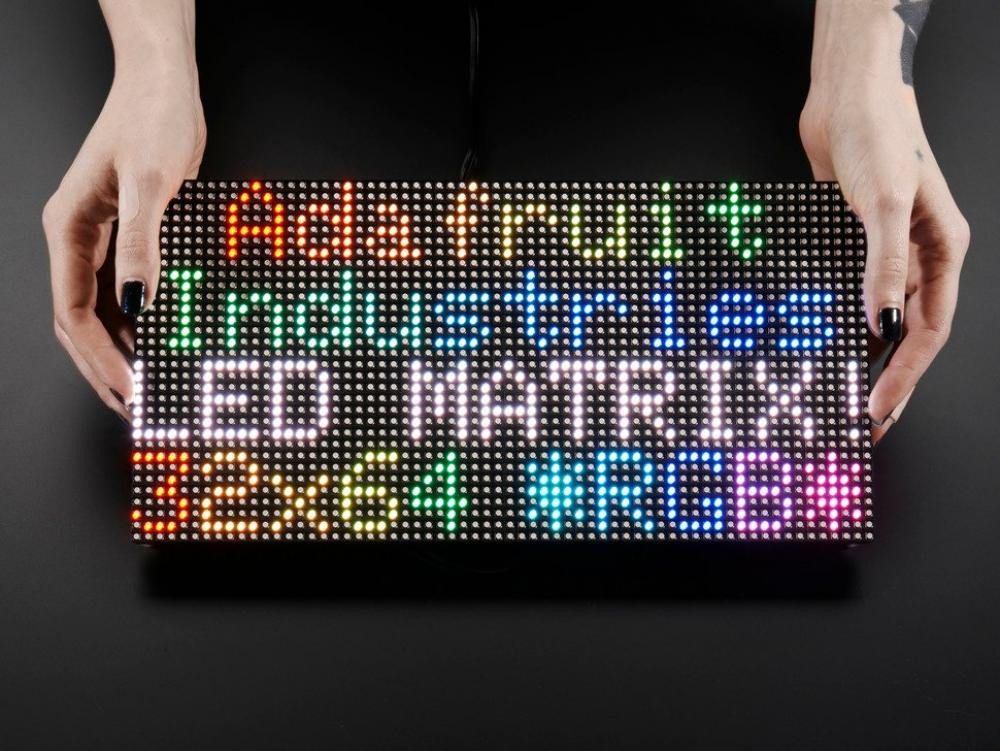 Adafruit Smarte LED-Leuchte 64x32 RGB LED Matrix - 5mm Raster Adafruit Smarte LED-Leuchte 64x32 RGB LED Matrix - 5mm Raster von Adafruit