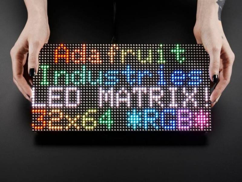 Adafruit Smarte LED-Leuchte 64x32 RGB LED Matrix - 5mm Raster Adafruit Smarte LED-Leuchte 64x32 RGB LED Matrix - 5mm Raster von Adafruit