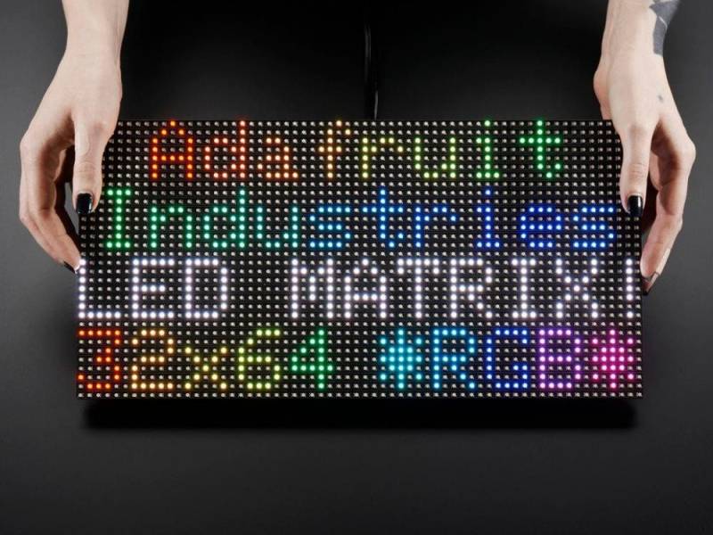 Adafruit Smarte LED-Leuchte 64x32 RGB LED Matrix - 6mm Raster Adafruit Smarte LED-Leuchte 64x32 RGB LED Matrix - 6mm Raster von Adafruit