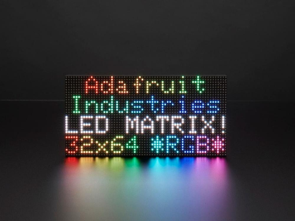 Adafruit Smarte LED-Leuchte Adafruit 64x32 RGB LED Matrix - 3mm Raster Adafruit Smarte LED-Leuchte Adafruit 64x32 RGB LED Matrix - 3mm Raster von Adafruit