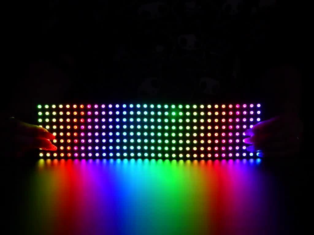 Adafruit Smarte LED-Leuchte Adafruit Biegsame DotStar Matrix 8x32 - 256 RGB LED Pixel Adafruit Smarte LED-Leuchte Adafruit Biegsame DotStar Matrix 8x32 - 256 RGB LED Pixel von Adafruit