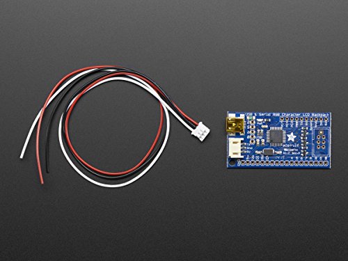 Adafruit USB + Serial LCD Backpack Add-On with Cable von Adafruit
