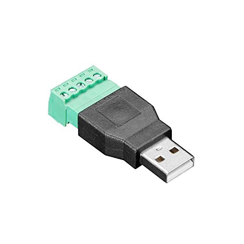 USB-A Male Plug to 5-pin Terminal Block von Adafruit