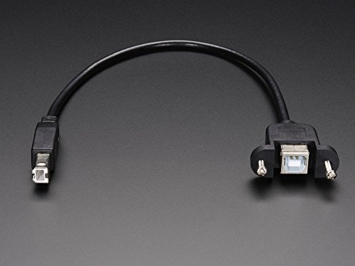 USB-Kabel für Schaltschrankmontage - B-Stecker auf B-Buchse von Adafruit