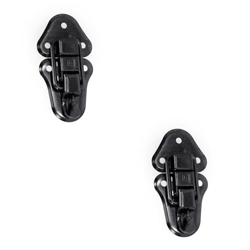 Adam Hall Hardware 1602 M2 AH - BLK mittleres Aufbauschloss KTL, schwarz von Adam Hall Hardware