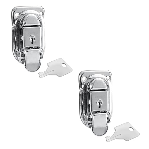 Adam Hall Hardware 1907 M2 AH - Aufbauschloss klein vernickelt abschließbar von Adam Hall Hardware