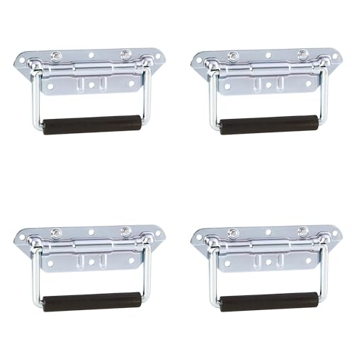 Adam Hall Hardware 34482 M4 AH - 4x Gefederter Klappgriff, Stahl verzinkt von Adam Hall Hardware