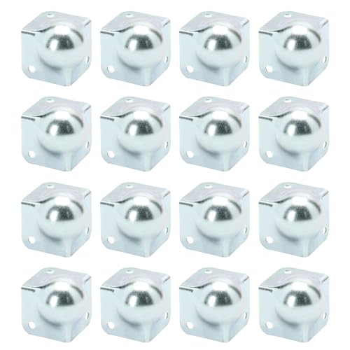 Adam Hall Hardware 40001 M16 AH - 16x Kugelecke quatratisch, 45x37mm, Stahl verzinkt von Adam Hall Hardware