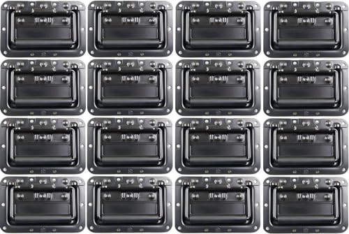 Adam Hall 16 x 34082BLK Gefederter Klappgriff mittel 154 x 101 mm in Schale/Einbauschale, Stahl schwarz Kistengriff Boxengriff Tragegriff Case Griff PA Flightcase Adam Hall 16 x 34082BLK Gefederter Klappgriff mittel 154 x 101 mm in Schale/Einbauschale, Stahl schwarz Kistengriff Boxengriff Tragegriff Case Griff PA Flightcase von Adam Hall