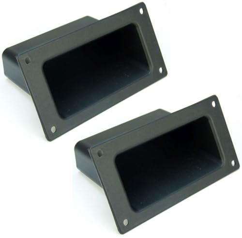 Adam Hall 2 x 3401 Kunststoff Schalengriff 133 x 68 mm schwarz Boxengriff Tragegriff Griffschale Griff von Adam Hall