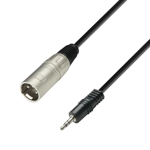Adam Hall 3 STAR BWM 0100 - Symmetrisches Kabel XLR Male x Miniklinke TRS | 1 m von Adam Hall Cables