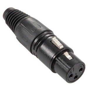 Adam Hall 7849 - XLR Stecker female schwarz von Adam Hall