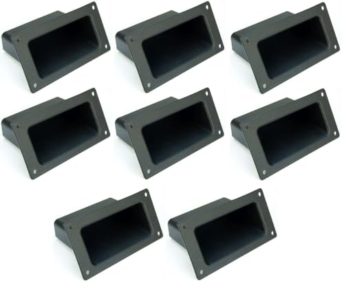 Adam Hall 8 x 3401 Kunststoff Schalengriff 133 x 68 mm schwarz Boxengriff Tragegriff Griffschale Griff von Adam Hall