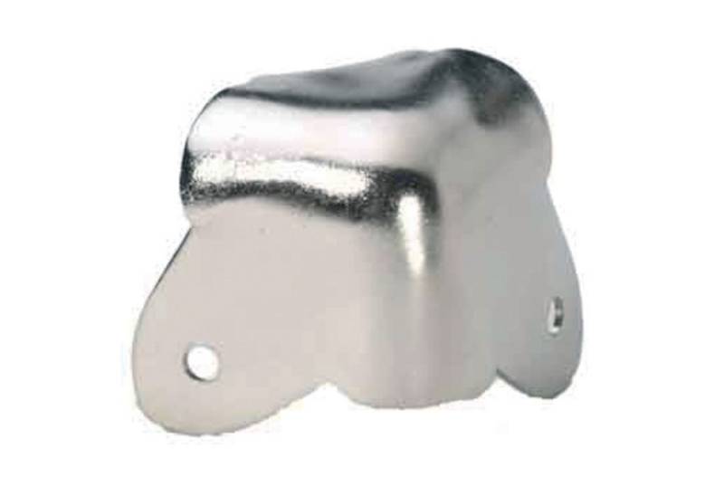 Adam Hall Eckprofil (Fittings, Ecken), 4026 Radius-Ecke vernickelt umgebogen für 20 mm Holz - Ecke von Adam Hall