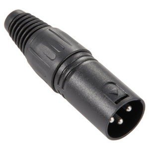 Adam Hall K3C XM3 BLK - XLR Stecker male schwarz von Adam Hall