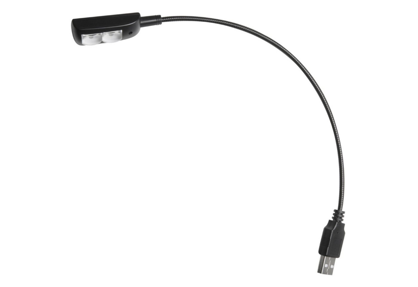 Adam Hall Klemmleuchte, SLED1 USB PRO mit 2 LEDs Schwanenhalsleuchte - Schwanenhalslampe von Adam Hall