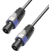 Adam Hall Lautsprecher Kabel [1x Typ SPK-Stecker - 1x Typ SPK-Stecker] 4 x 2.5mm² 10.00m Schwarz von Adam Hall