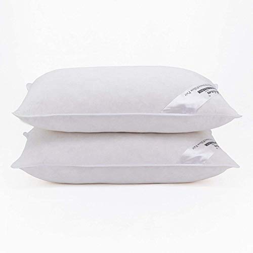 Adam Home Entenfedern und -daunen Kissen 2er-Pack (50x75cm) kopfkissen in Hotelqualität, Seitenschläfer-Pillows for Sleeping, schnell zurückfedernde, staubdichte, hochwertig gefüllte Pillow von Adam Home