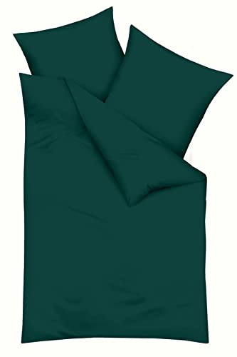 Kaeppel Fein-Biber Bettwäsche Uni smaragd (1 x 80x80 cm + 1 x 155x220 cm) von Adam Kaeppel