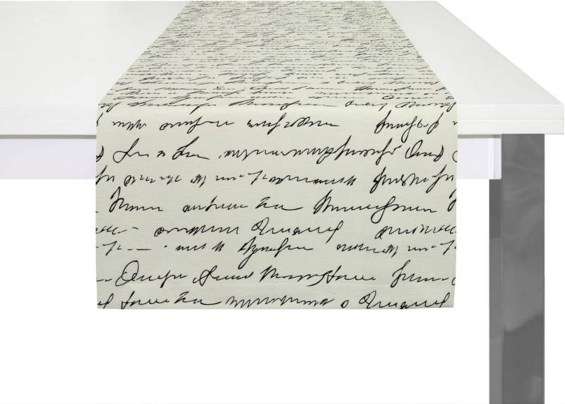 Adam Tischläufer Scribble, aus Bio-Baumwolle,Made in Germany von Adam