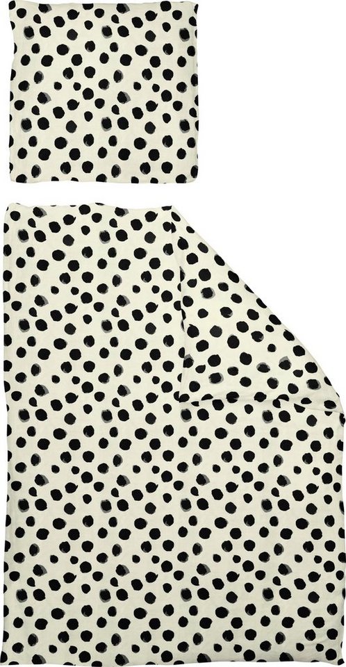 Bettwäsche Leinenbettwäsche Dots, Adam, Jacquard, 2 teilig, nachhaltig aus Bio-Baumwolle von Adam