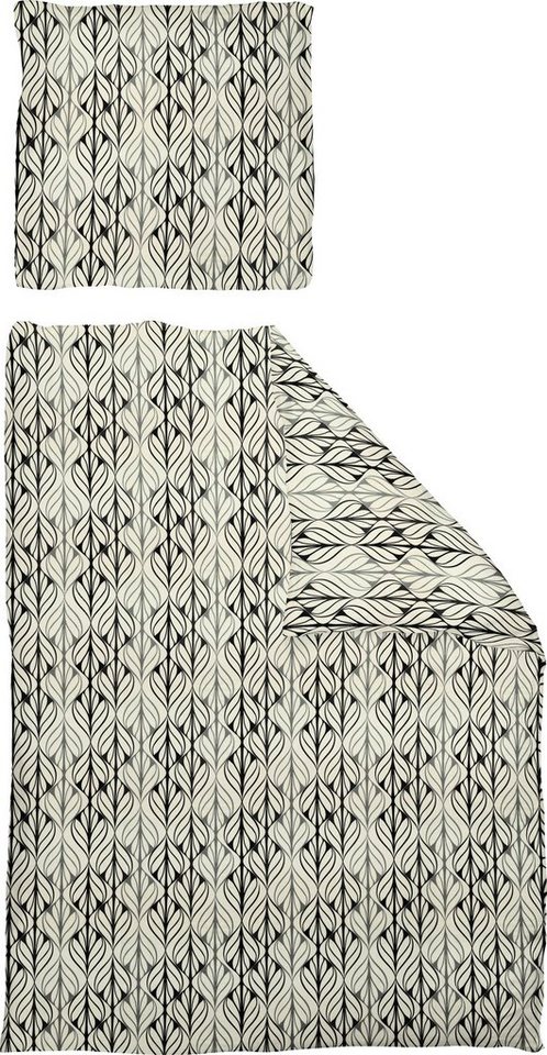 Bettwäsche Leinenbettwäsche Wave, Adam, Jacquard, 2 teilig, nachhaltig aus Bio-Baumwolle von Adam