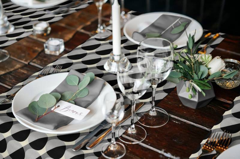 Adam Platzset Tischset Circles, (17-St), Made in Germany, für 8 Personen von Adam