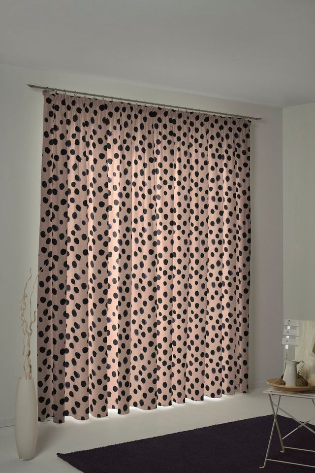 Vorhang Dots, Adam, Kräuselband (1 St), blickdicht, Jacquard, nachhaltige Materialien von Adam