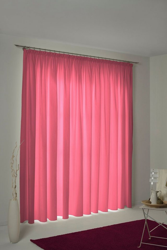 Adam Vorhang Vorhang Uni Collection aus 100 % Bio-Baumwolle, Kräuselband (1 St), Kräuselband (1 St), blickdicht, Jacquard, Blickdichter Vorhang Uni Collection aus Bio-Baumwolle Made in Germany von Adam