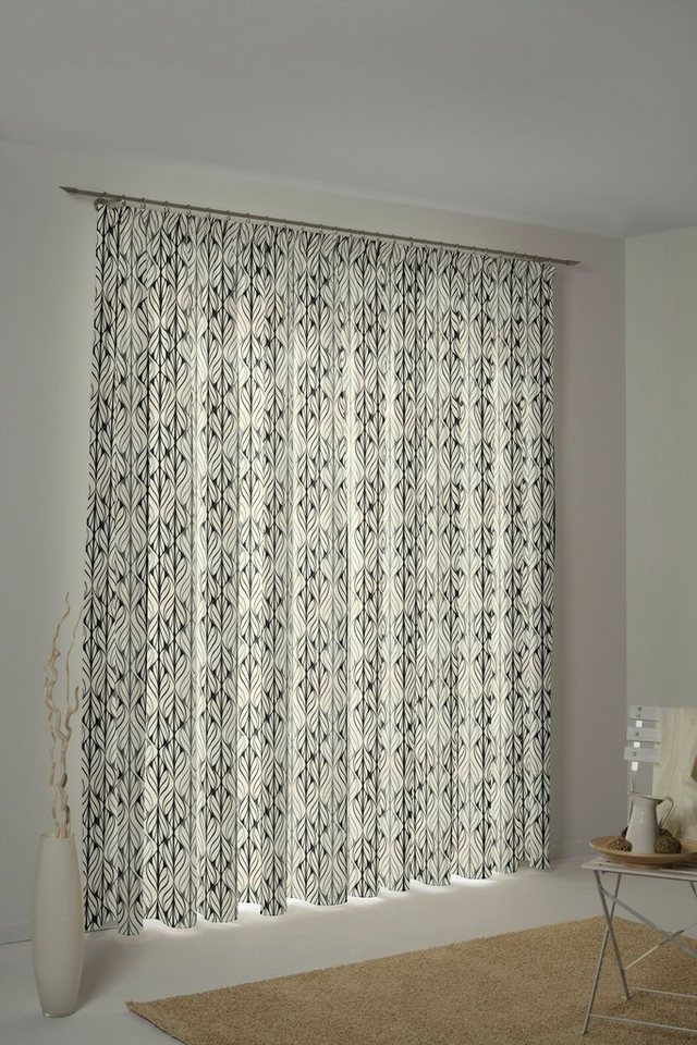 Vorhang Wave, Adam, Kräuselband (1 St), blickdicht, Jacquard, nachhaltig aus Bio-Baumwolle von Adam