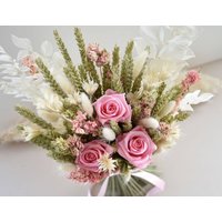 Brautstrauß | Getrocknete Blumen Konservierte Rosen Hochzeitsstrauß von AdamappleLtd